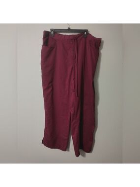 Grey's Anatomy Women's Burgundy Scrub Pants 2XL